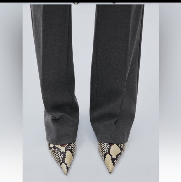 NWT ZARA FLARED HIGH-WAISTED PANTS - Picture 7 of 7